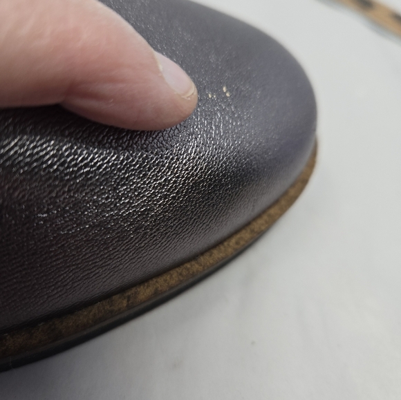 Softwalk Westport Womens Loafers Sz 8W Gray Metallic Slight Wedge Casual Comfort - Picture 12 of 14